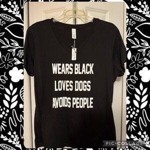 Black Graphic T-Shirt NWT